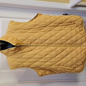 COLDWATER CREEK Yellow Quilted Vest - 2X